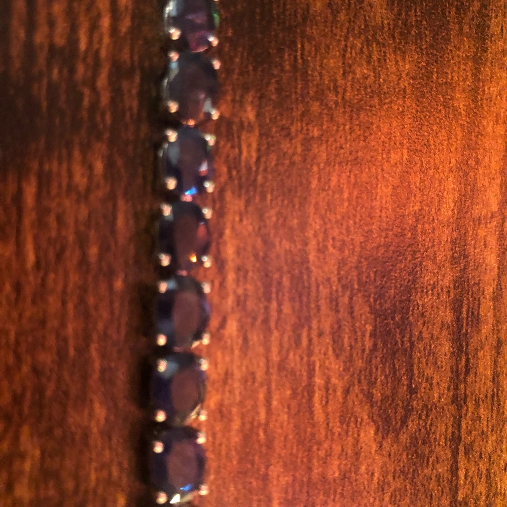Sapphire tennis bracelet